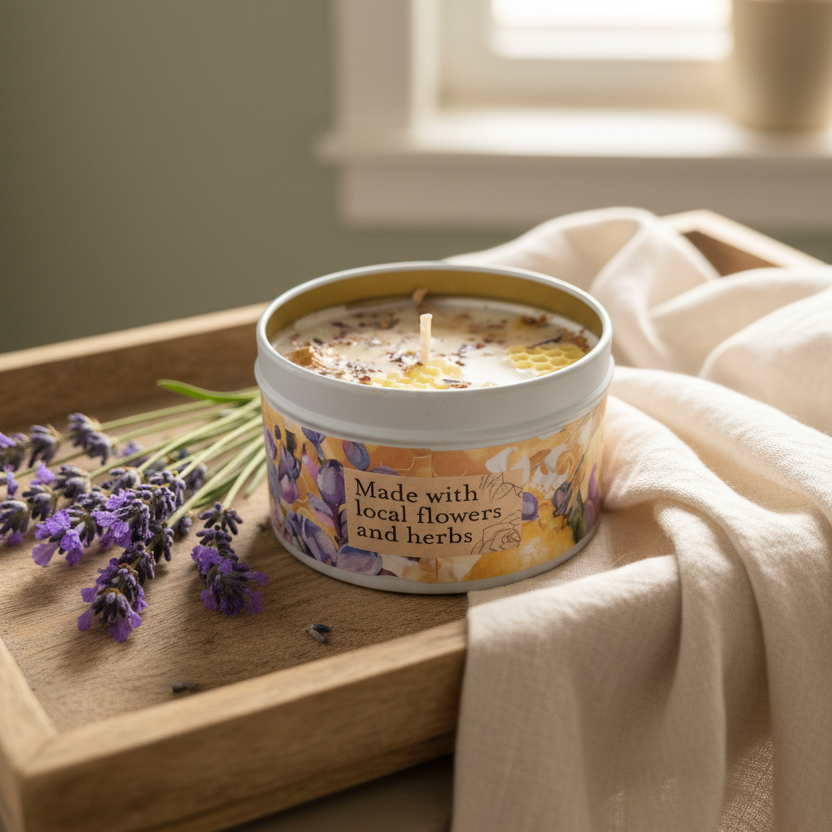 Nectar: Lilac + Lemon + Honey Candle 8oz