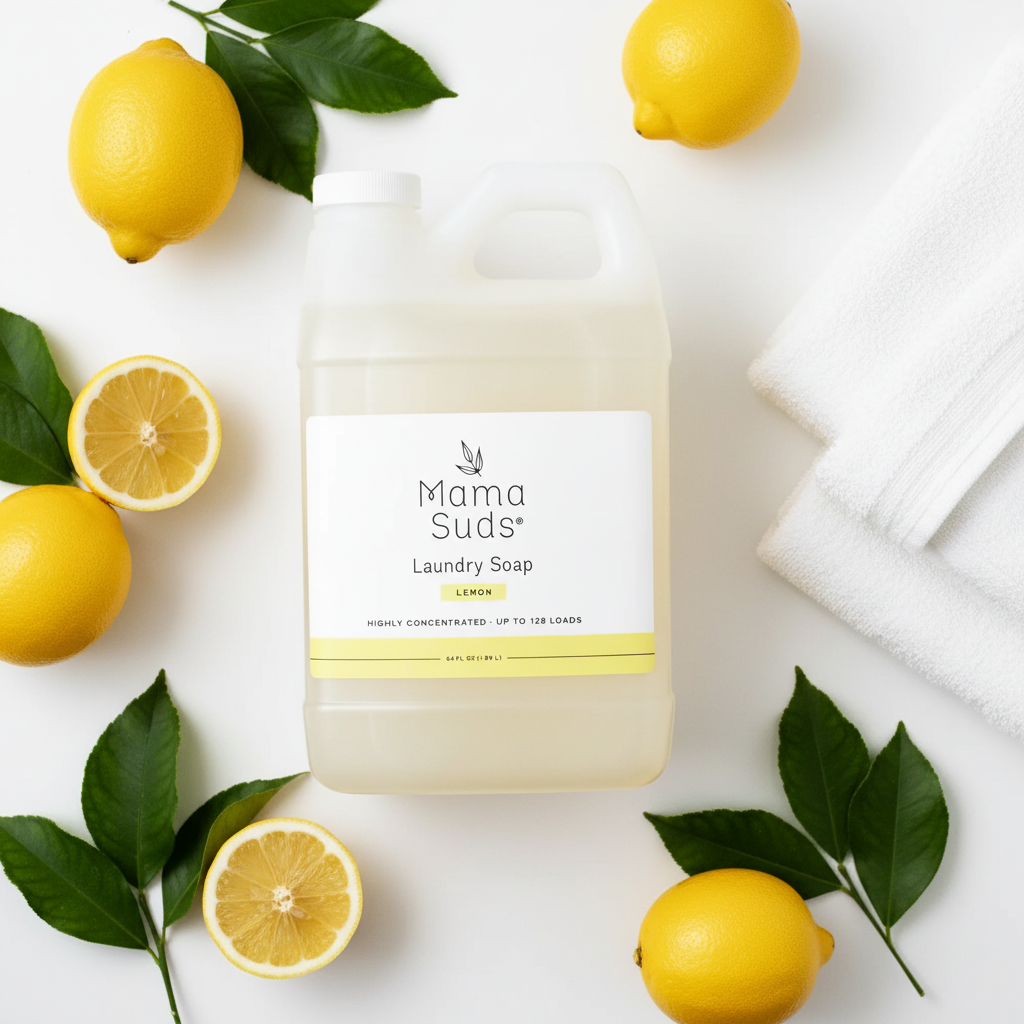 Laundry Soap - Lemon Flat Lay