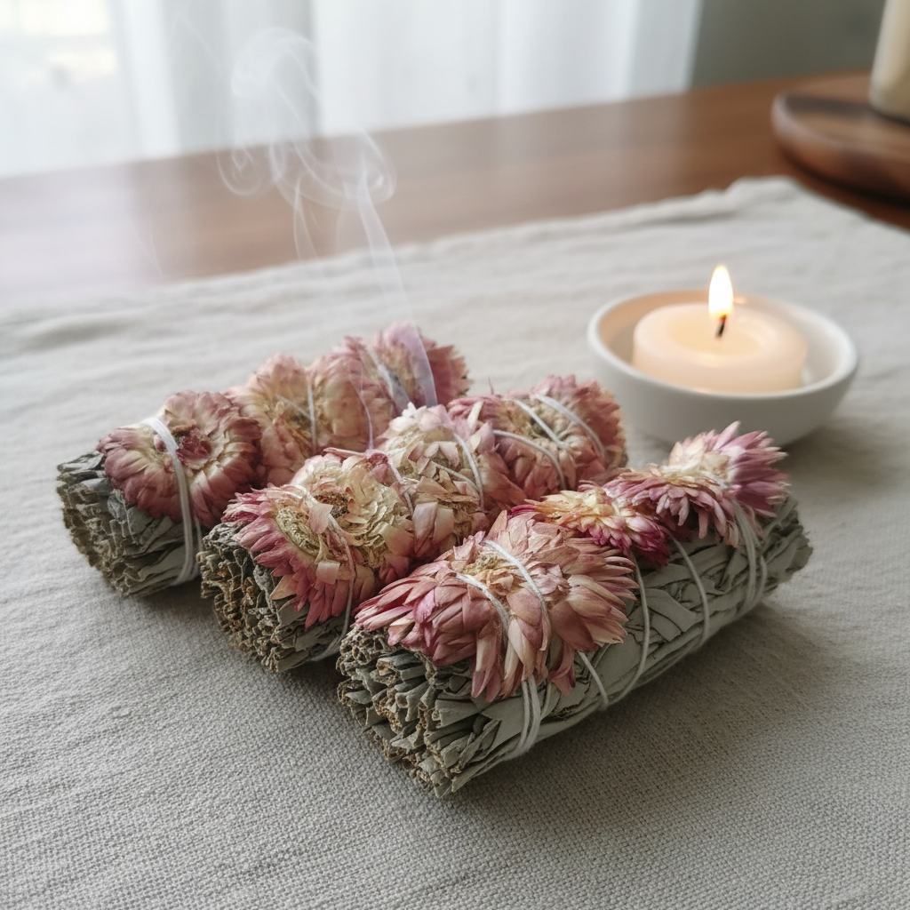 Linen with candle