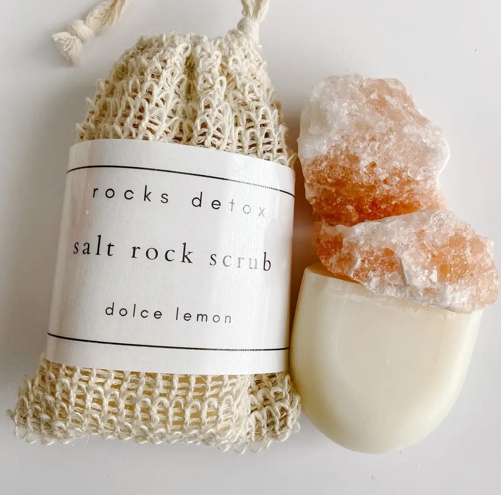 Dolce Lemon Salt Rock Scrub