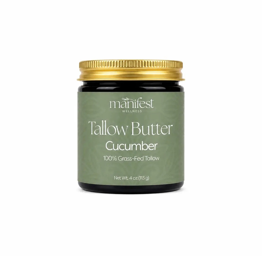 Cucumber Tallow Butter For Hydration, Grass Fed
