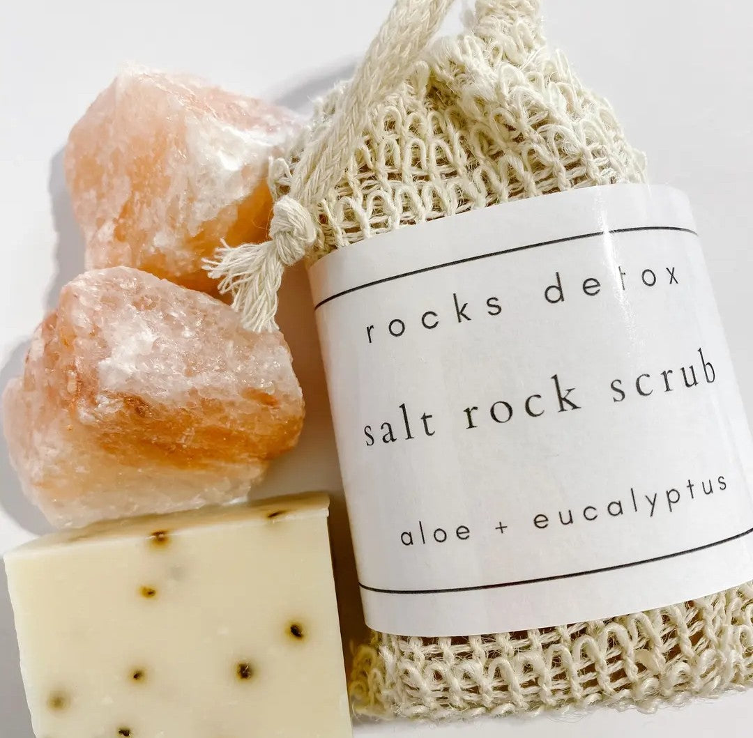 Aloe + Eucalyptus Salt Rock Scrub