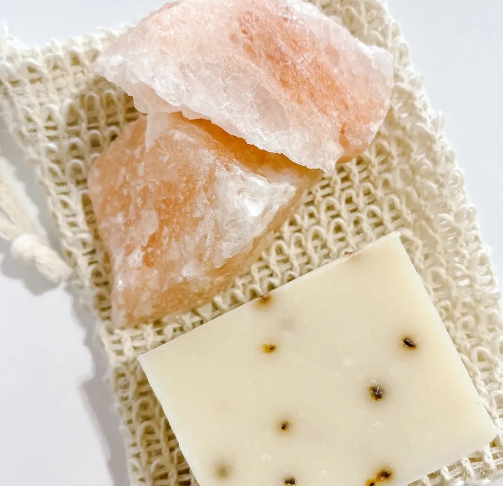 Aloe + Eucalyptus Salt Rock Scrub