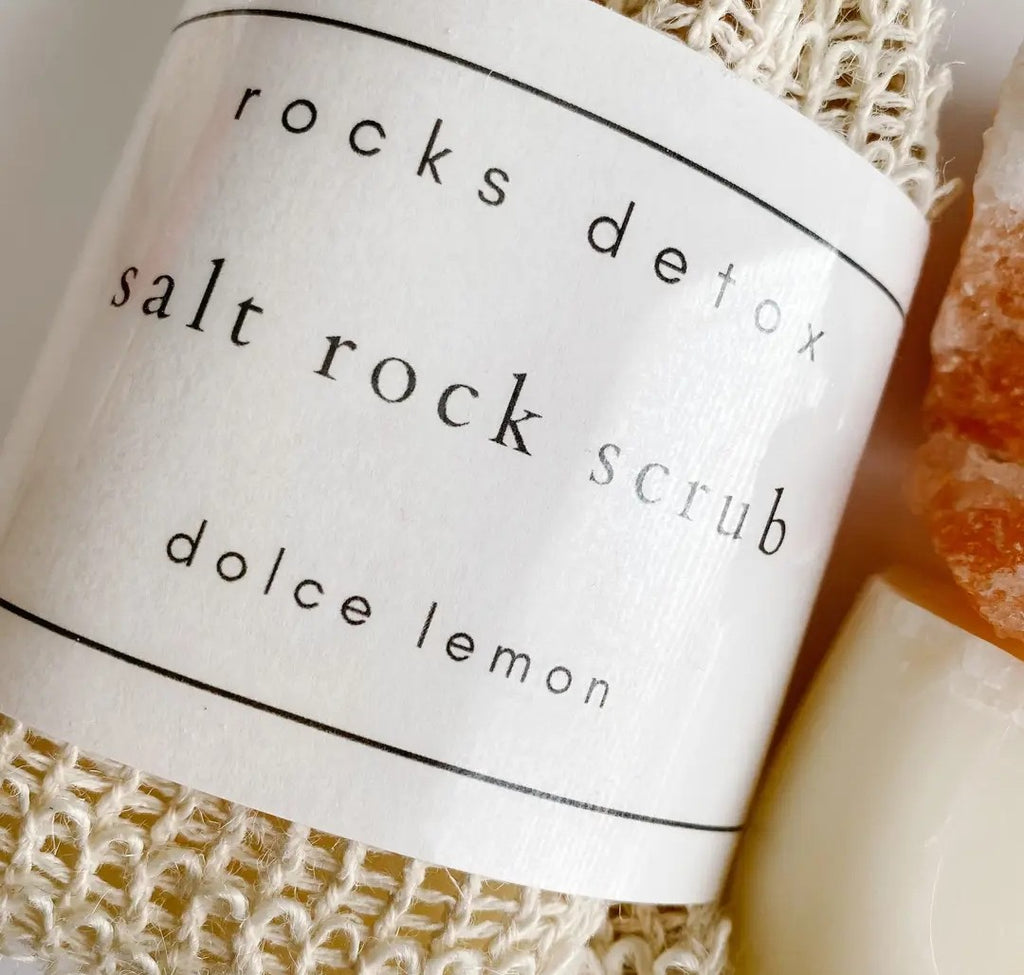 Dolce Lemon Salt Rock Scrub