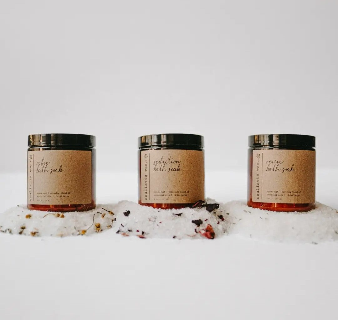 Herbal Bath Salts | Made with Organic Herbs & Dried Flowers