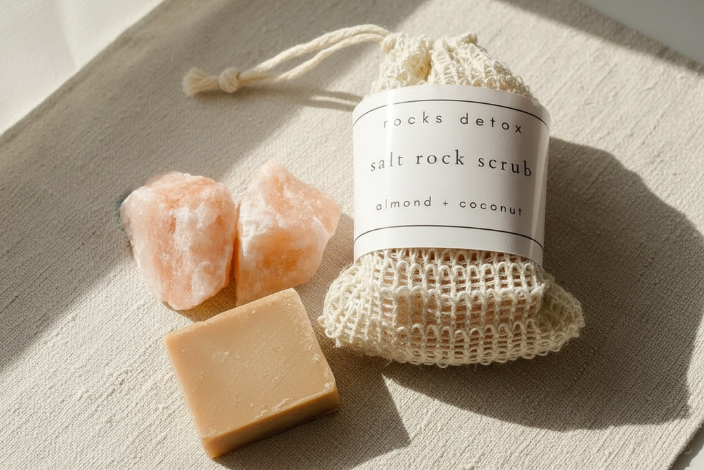 Salt Rock Scrub Almond Coconut - Macro