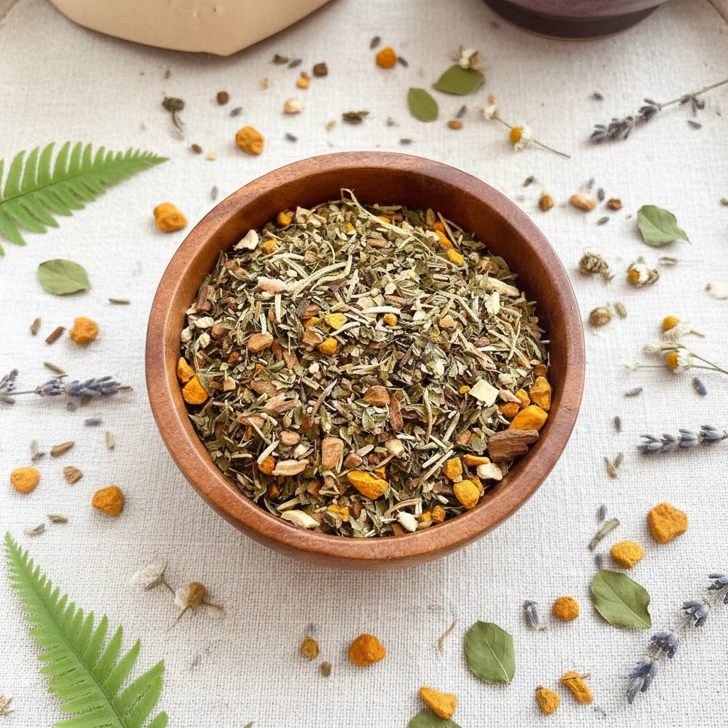 Sleepy Time Tea - Linen Background