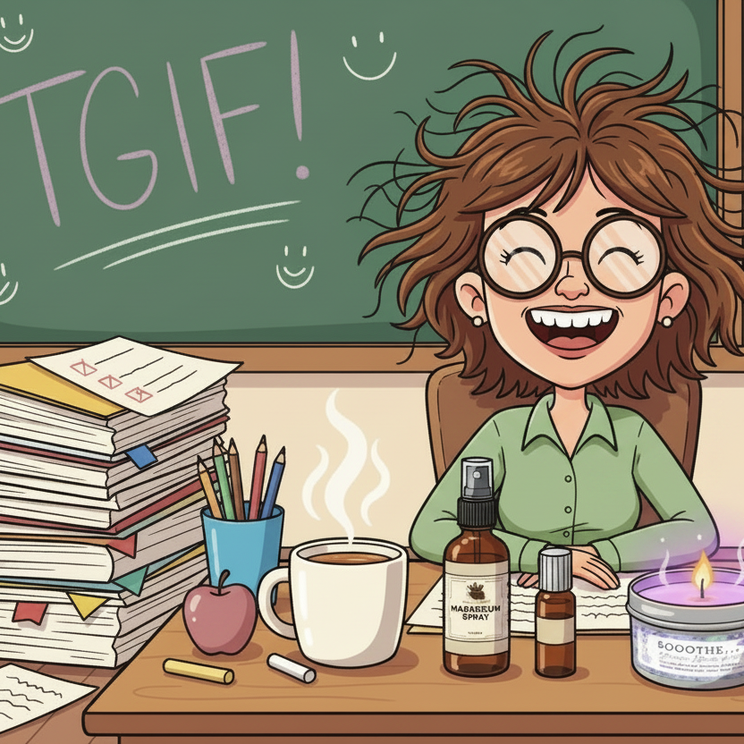 Teacher Wellness Gift Kit - Brand-Aligned Goofy Image