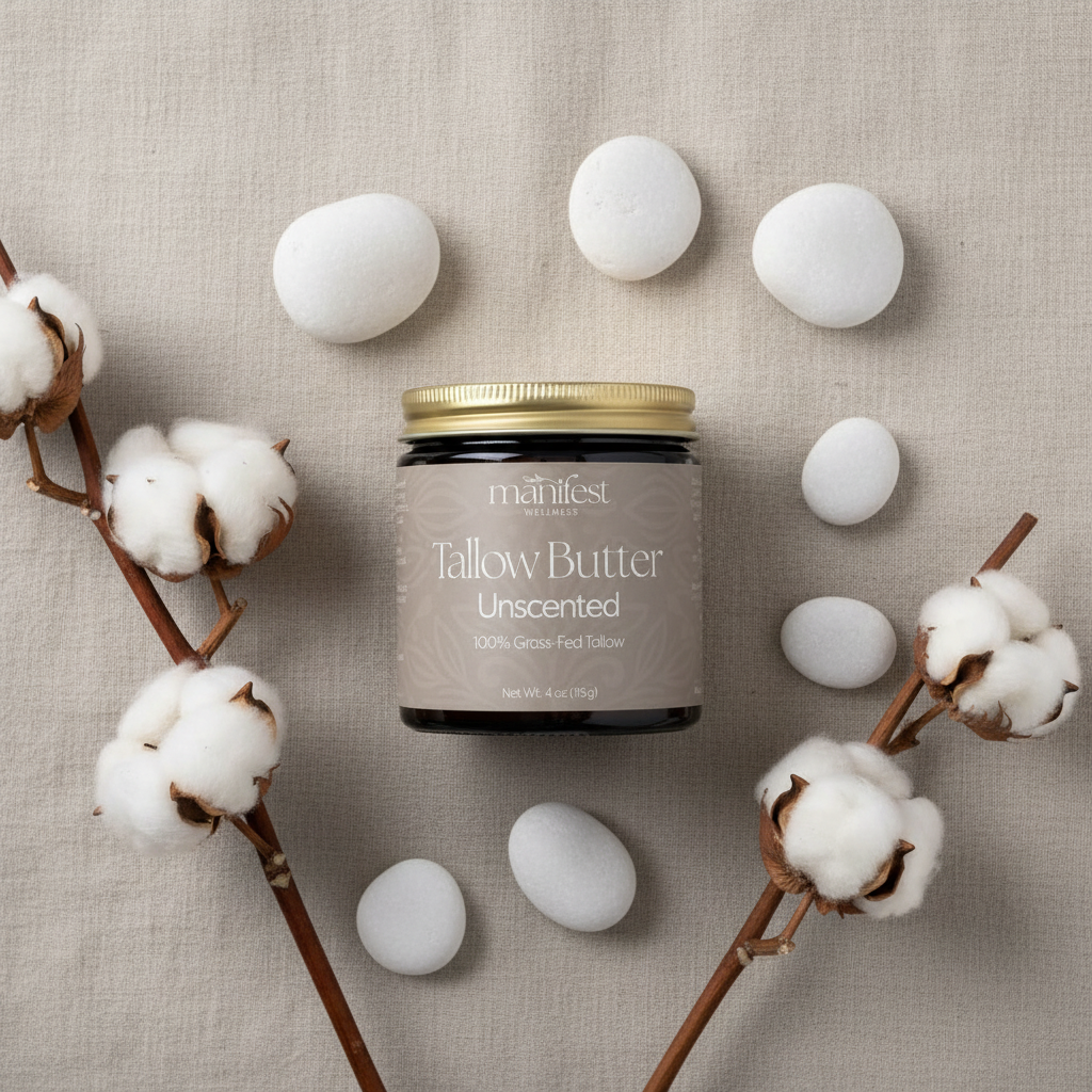 Unscented Tallow Butter - Flat Lay