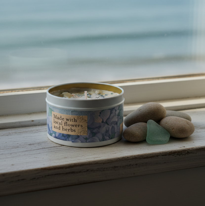 Whitewashed windowsill